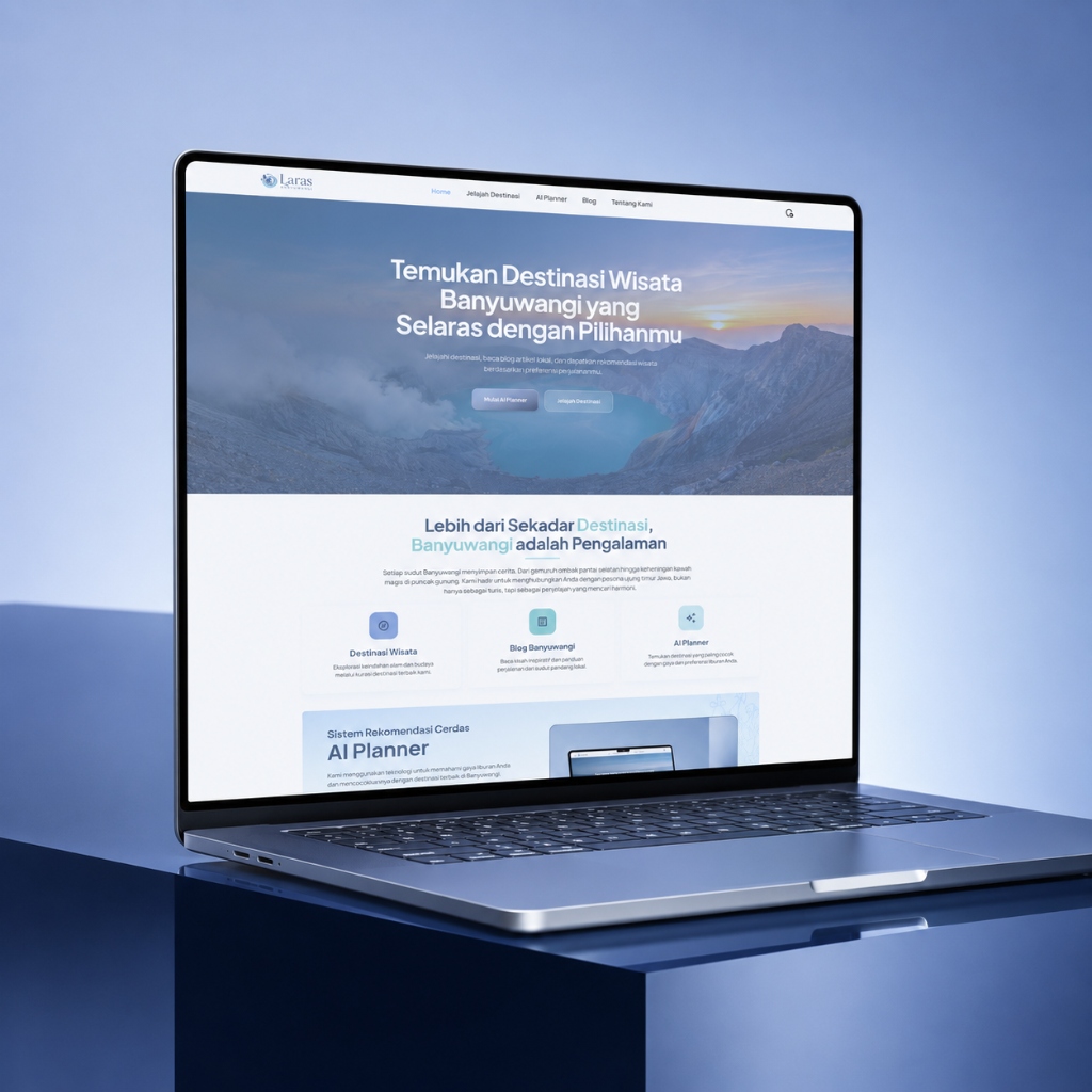 AI Planner Laptop Mockup